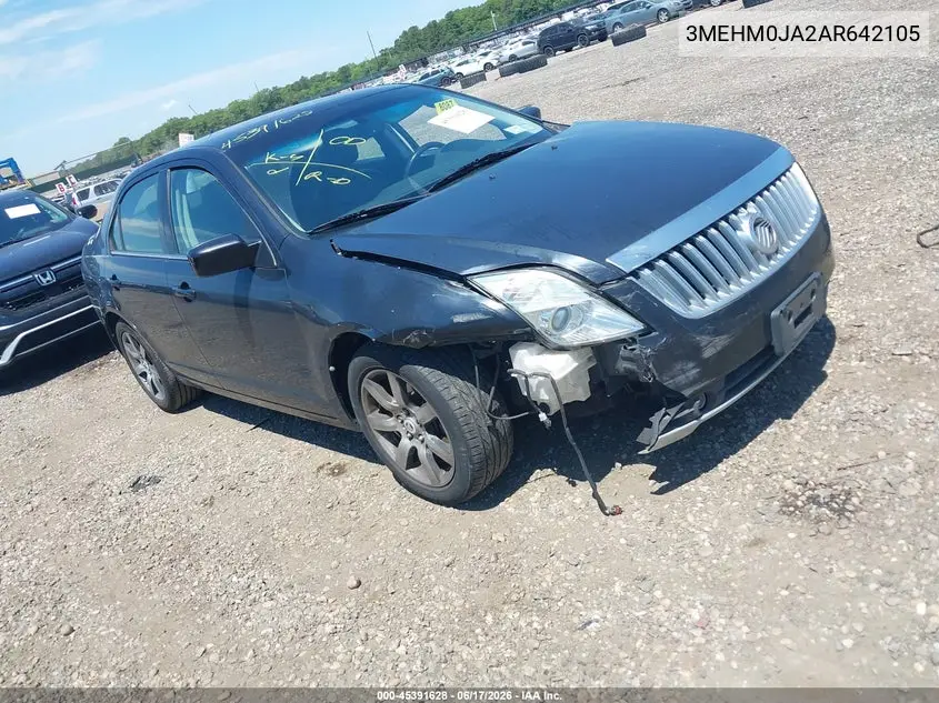 2010 Mercury Milan Premier VIN: 3MEHM0JA2AR642105 Lot: 45391628