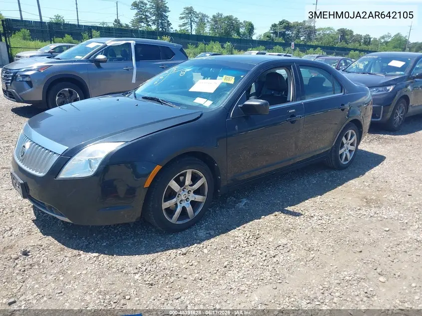 2010 Mercury Milan Premier VIN: 3MEHM0JA2AR642105 Lot: 45391628