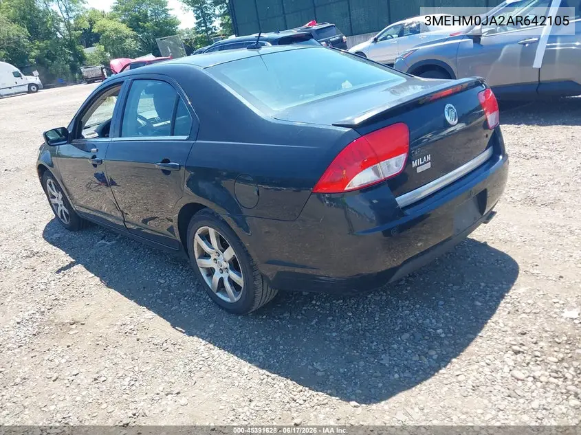2010 Mercury Milan Premier VIN: 3MEHM0JA2AR642105 Lot: 45391628