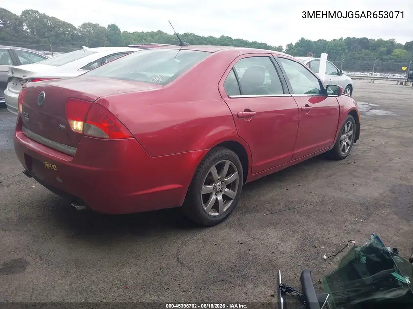 2010 Mercury Milan Premier VIN: 3MEHM0JG5AR653071 Lot: 45396702