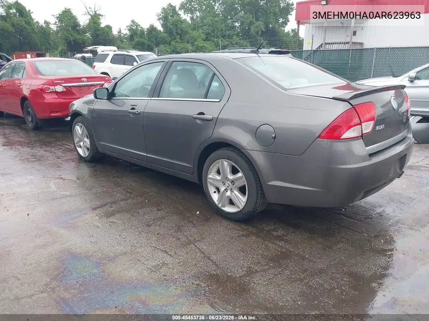 2010 Mercury Milan VIN: 3MEHM0HA0AR623963 Lot: 45453736