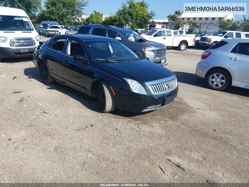 2010 Mercury Milan VIN: 3MEHM0HA5AR665366 Lot: 45548934