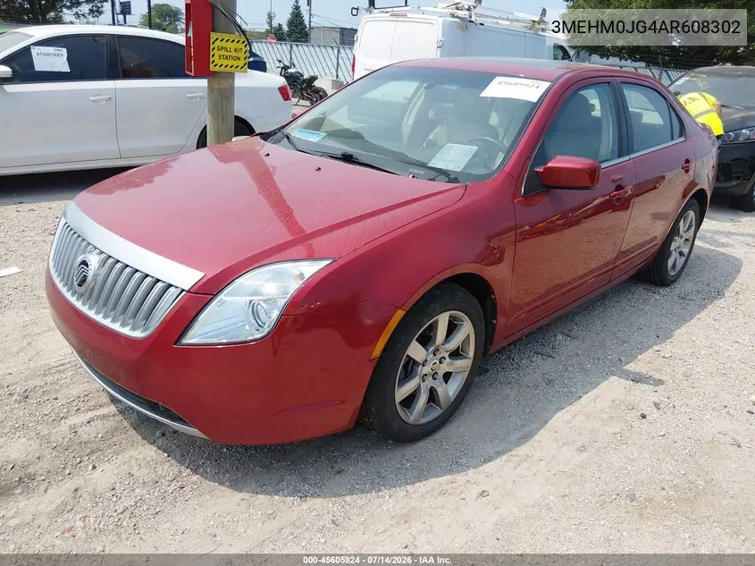2010 Mercury Milan Premier VIN: 3MEHM0JG4AR608302 Lot: 45605924