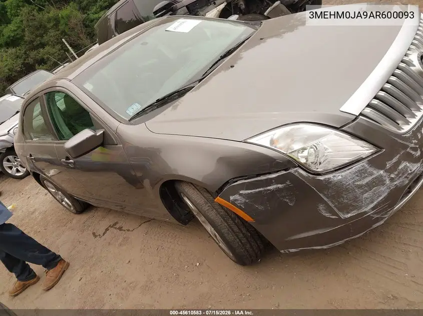 2010 Mercury Milan Premier VIN: 3MEHM0JA9AR600093 Lot: 45610583