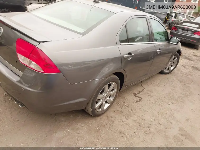 2010 Mercury Milan Premier VIN: 3MEHM0JA9AR600093 Lot: 45610583