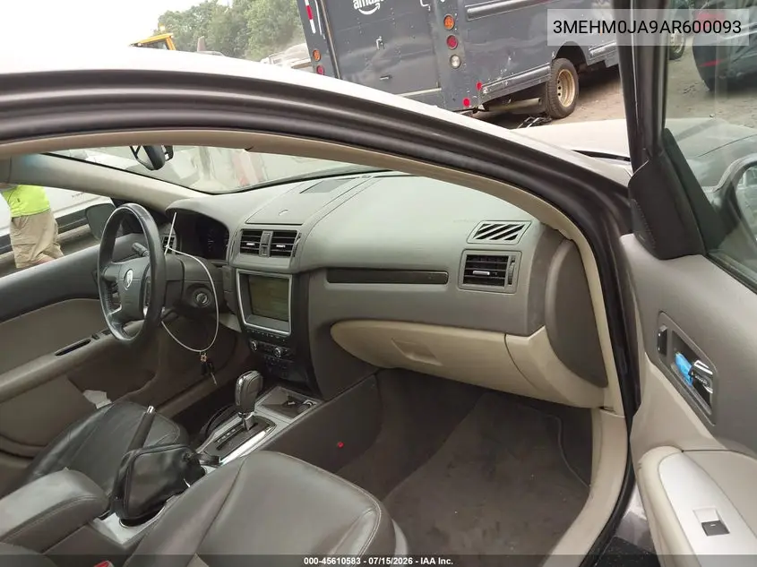 2010 Mercury Milan Premier VIN: 3MEHM0JA9AR600093 Lot: 45610583