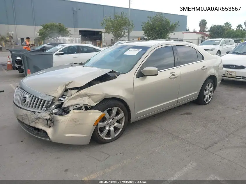 2010 Mercury Milan Premier VIN: 3MEHM0JA0AR653667 Lot: 45614298