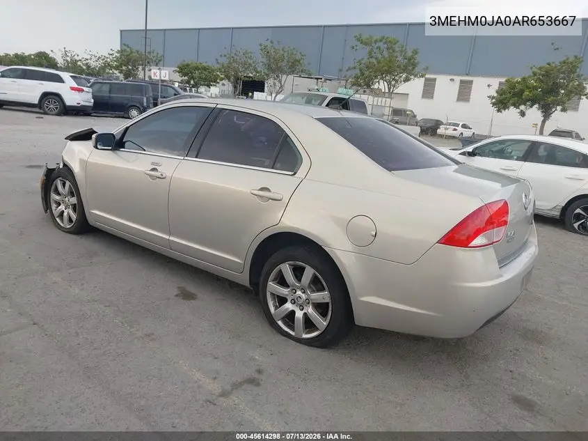 2010 Mercury Milan Premier VIN: 3MEHM0JA0AR653667 Lot: 45614298