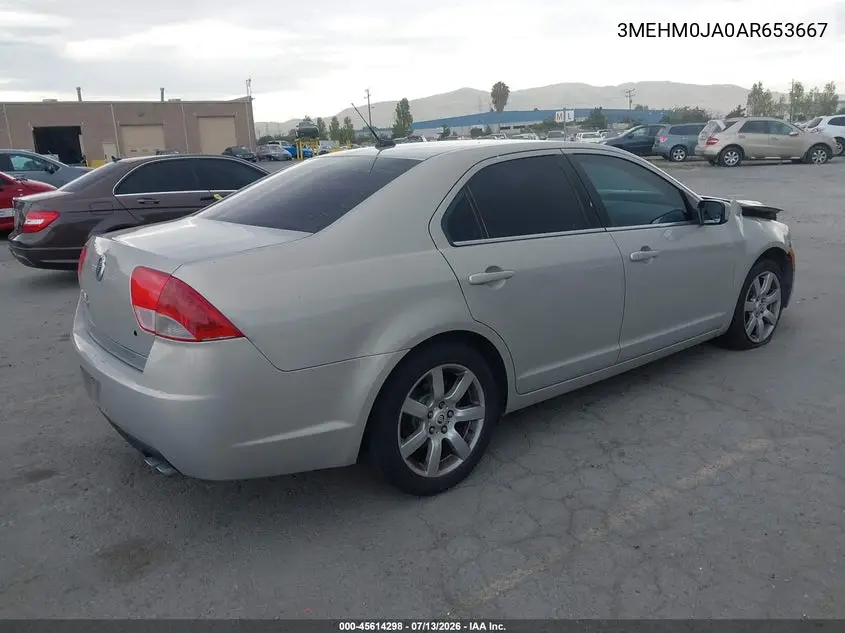 2010 Mercury Milan Premier VIN: 3MEHM0JA0AR653667 Lot: 45614298