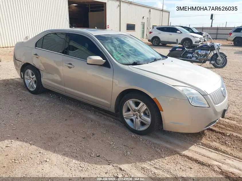 2010 Mercury Milan VIN: 3MEHM0HA7AR626035 Lot: 45616926