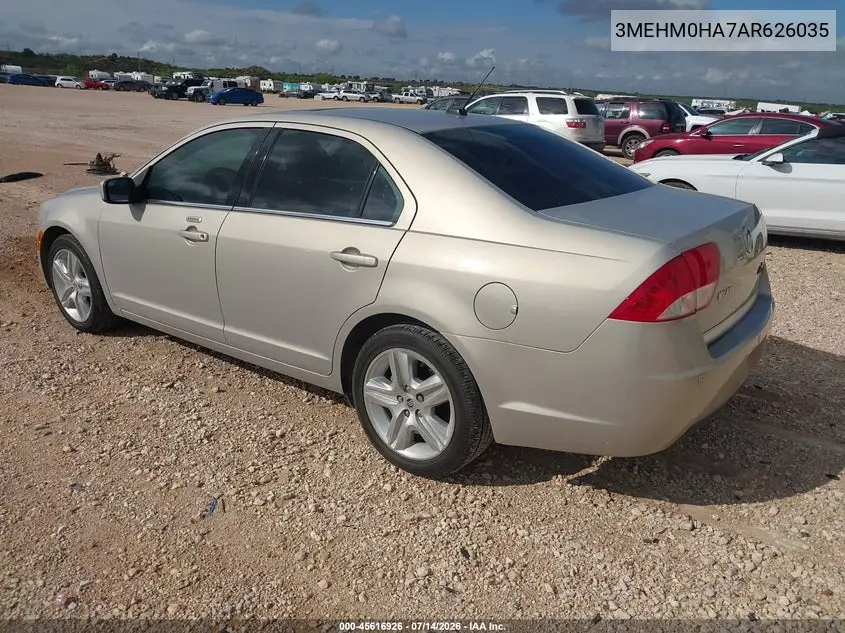 2010 Mercury Milan VIN: 3MEHM0HA7AR626035 Lot: 45616926