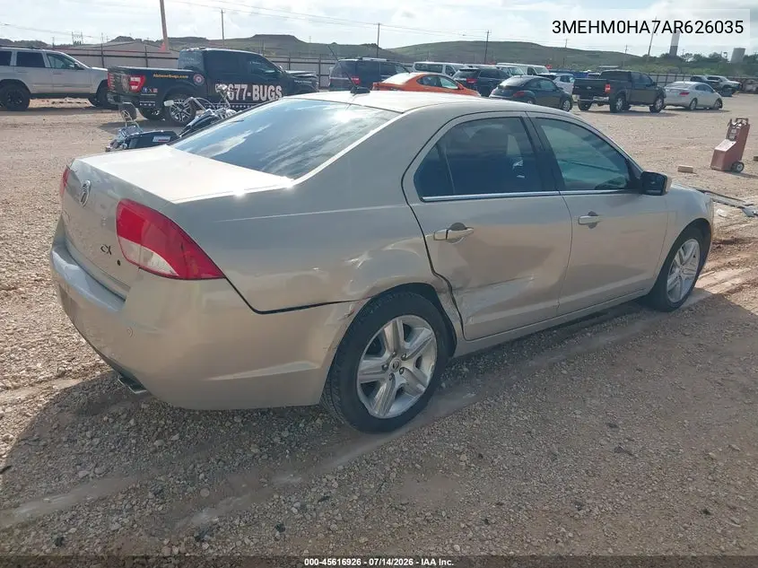 2010 Mercury Milan VIN: 3MEHM0HA7AR626035 Lot: 45616926