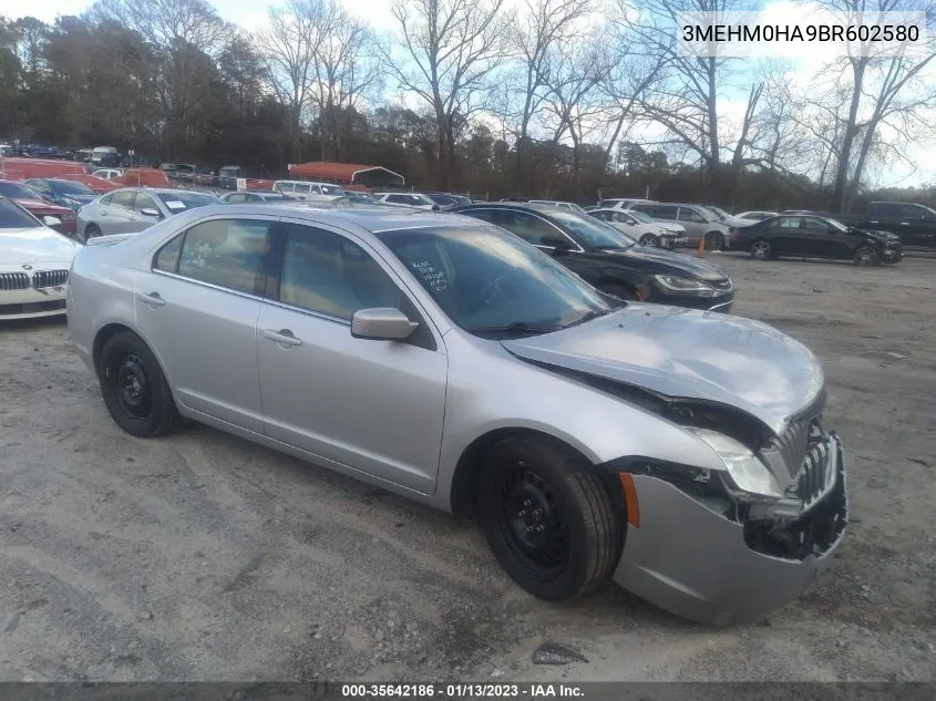 2011 Mercury Milan VIN: 3MEHM0HA9BR602580 Lot: 35642186