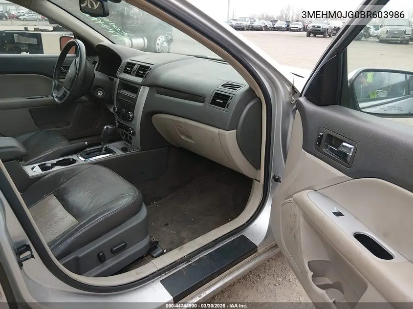 2011 Mercury Milan Premier VIN: 3MEHM0JG0BR603986 Lot: 44744900