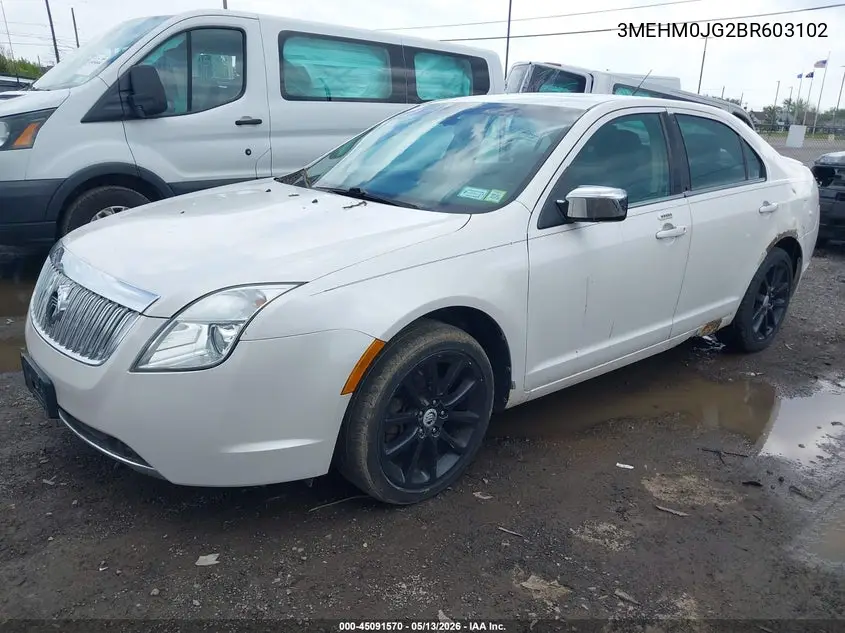 2011 Mercury Milan Premier VIN: 3MEHM0JG2BR603102 Lot: 45091570