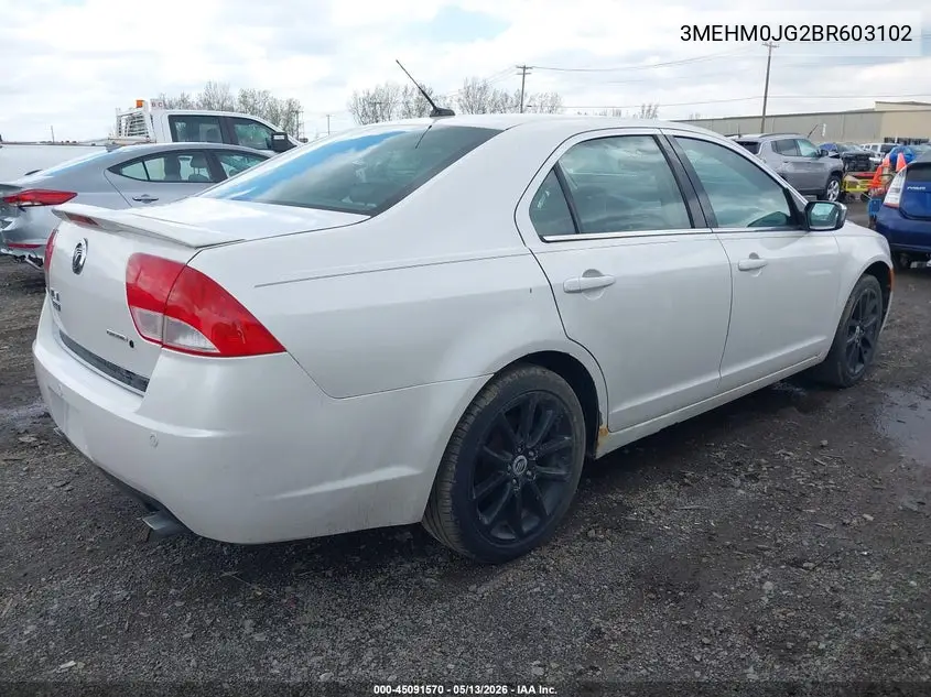 2011 Mercury Milan Premier VIN: 3MEHM0JG2BR603102 Lot: 45091570