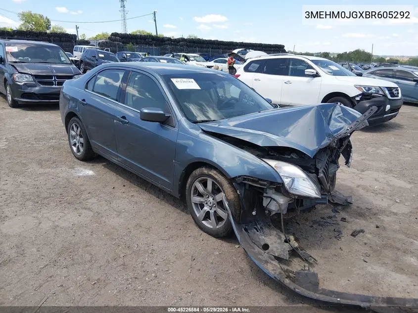 2011 Mercury Milan Premier VIN: 3MEHM0JGXBR605292 Lot: 45226584