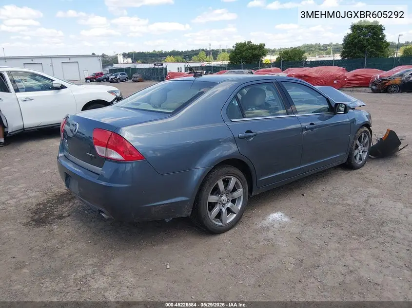 2011 Mercury Milan Premier VIN: 3MEHM0JGXBR605292 Lot: 45226584