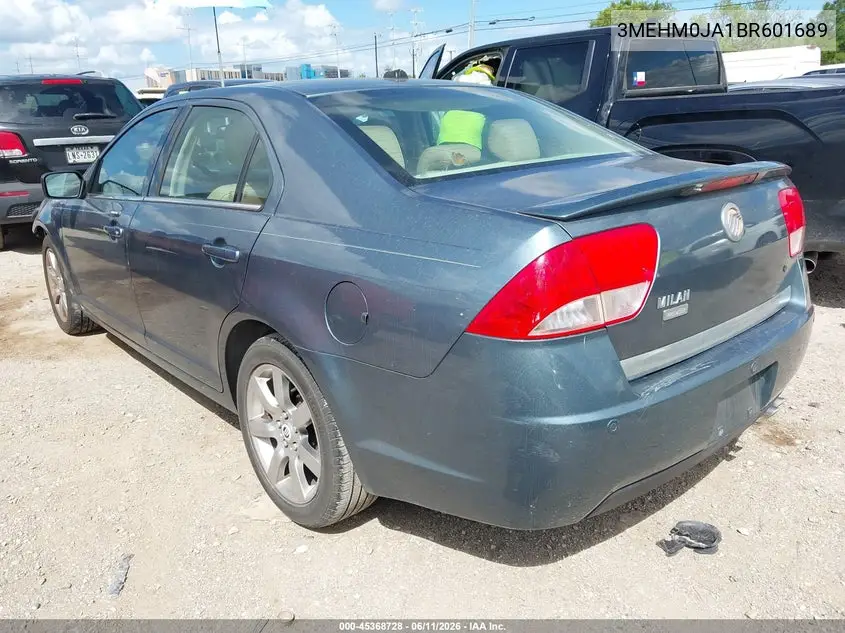 2011 Mercury Milan Premier VIN: 3MEHM0JA1BR601689 Lot: 45368728
