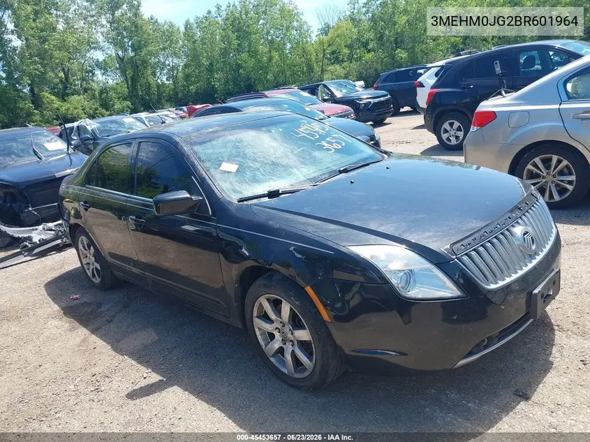 2011 Mercury Milan Premier VIN: 3MEHM0JG2BR601964 Lot: 45453657