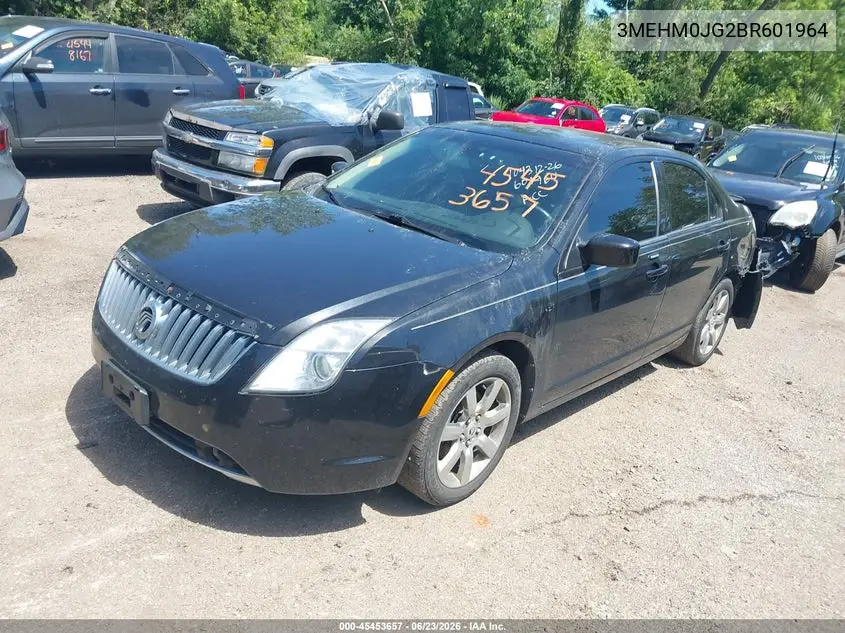 2011 Mercury Milan Premier VIN: 3MEHM0JG2BR601964 Lot: 45453657