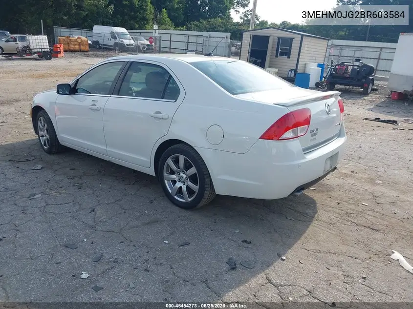 2011 Mercury Milan Premier VIN: 3MEHM0JG2BR603584 Lot: 45454273