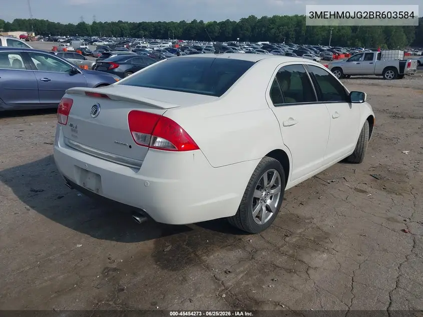 2011 Mercury Milan Premier VIN: 3MEHM0JG2BR603584 Lot: 45454273