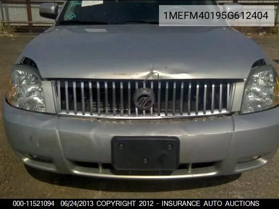 2005 Mercury Montego Grand Marquis Ls VIN: 1MEFM40195G612404 Lot: 11521094
