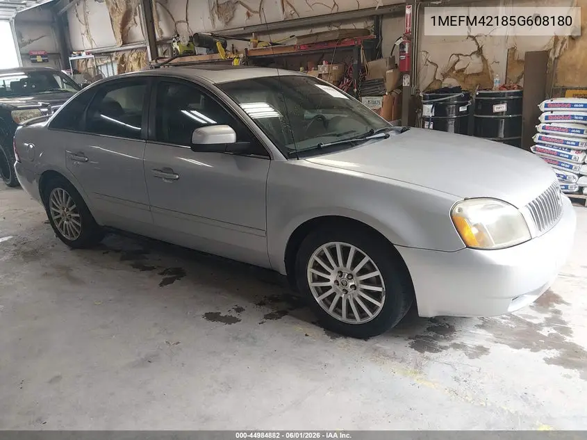 2005 Mercury Montego Premier VIN: 1MEFM42185G608180 Lot: 44984882