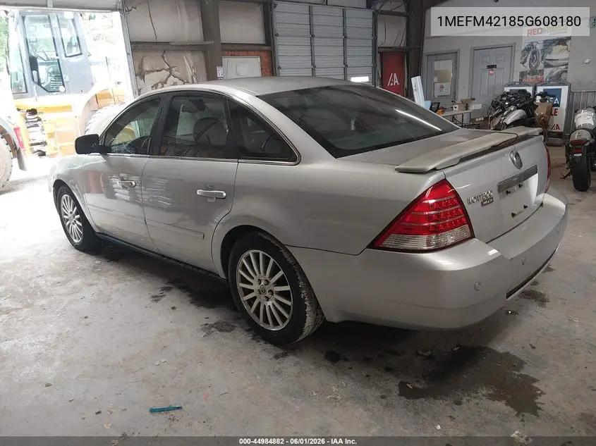 2005 Mercury Montego Premier VIN: 1MEFM42185G608180 Lot: 44984882