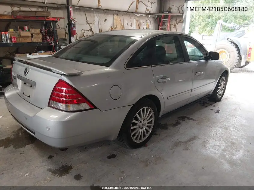 2005 Mercury Montego Premier VIN: 1MEFM42185G608180 Lot: 44984882