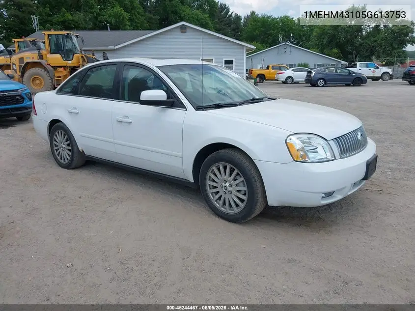 2005 Mercury Montego Premier VIN: 1MEHM43105G613753 Lot: 45244467