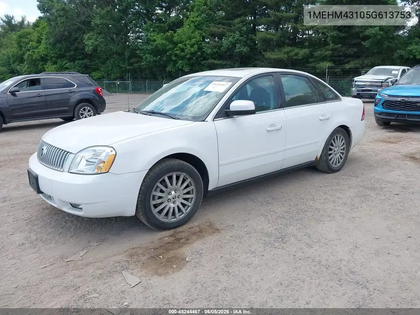 2005 Mercury Montego Premier VIN: 1MEHM43105G613753 Lot: 45244467