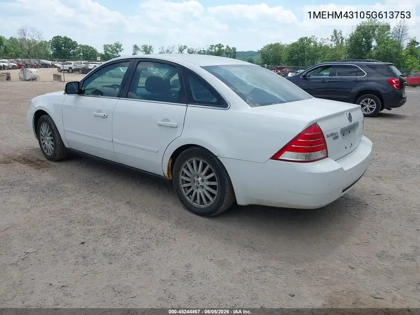 2005 Mercury Montego Premier VIN: 1MEHM43105G613753 Lot: 45244467