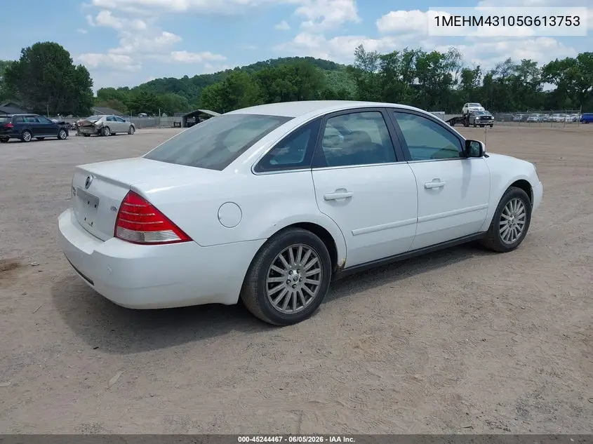 2005 Mercury Montego Premier VIN: 1MEHM43105G613753 Lot: 45244467