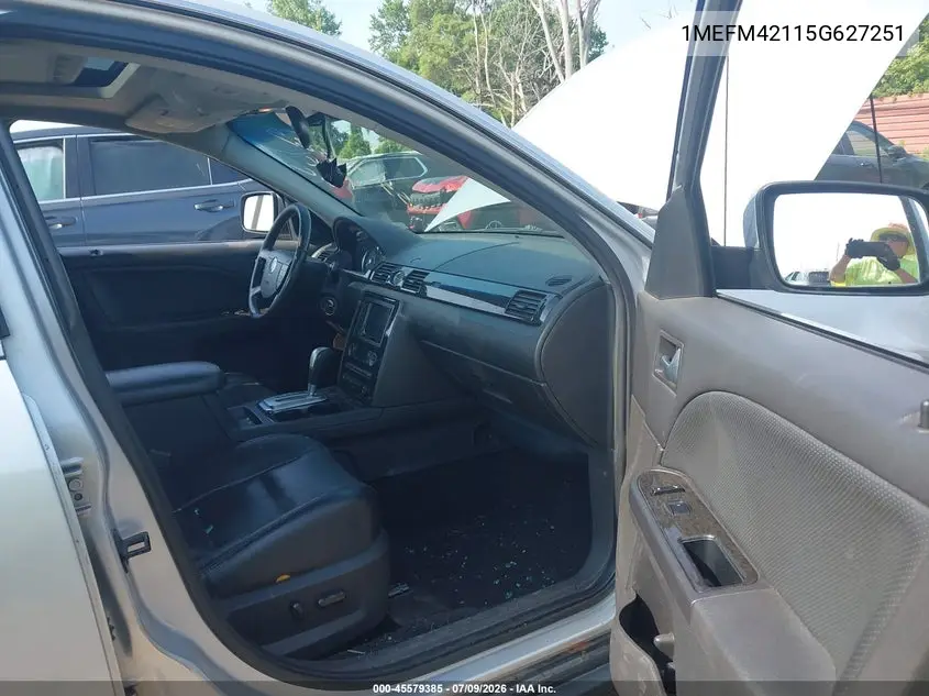 2005 Mercury Montego Premier VIN: 1MEFM42115G627251 Lot: 45579385