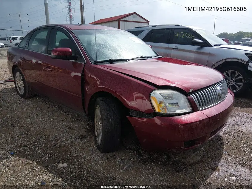 2005 Mercury Montego Premier VIN: 1MEHM42195G616605 Lot: 45602839