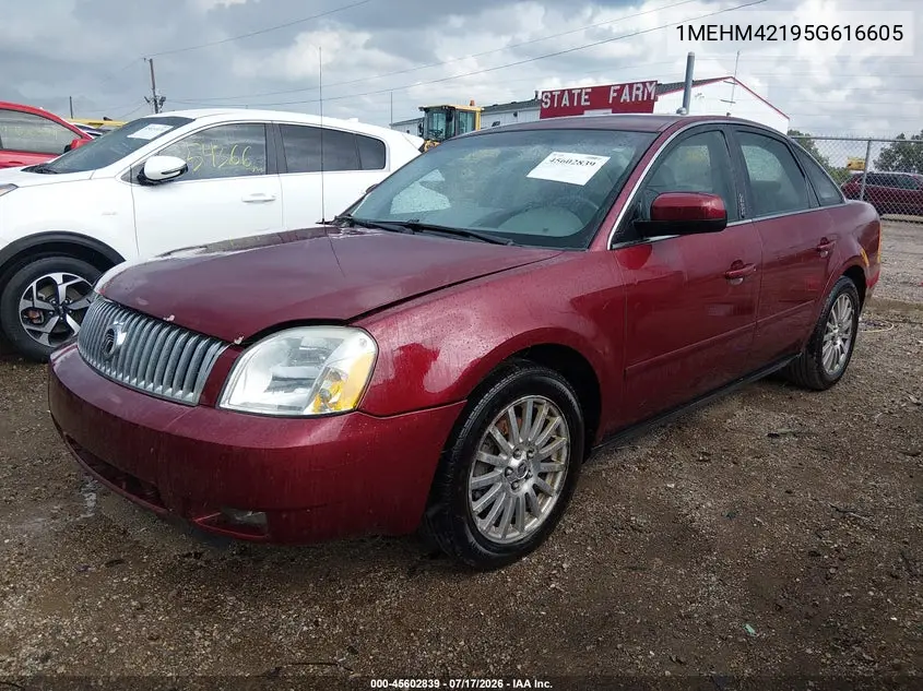 2005 Mercury Montego Premier VIN: 1MEHM42195G616605 Lot: 45602839