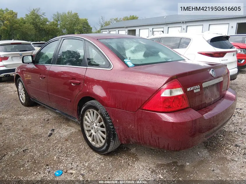 2005 Mercury Montego Premier VIN: 1MEHM42195G616605 Lot: 45602839