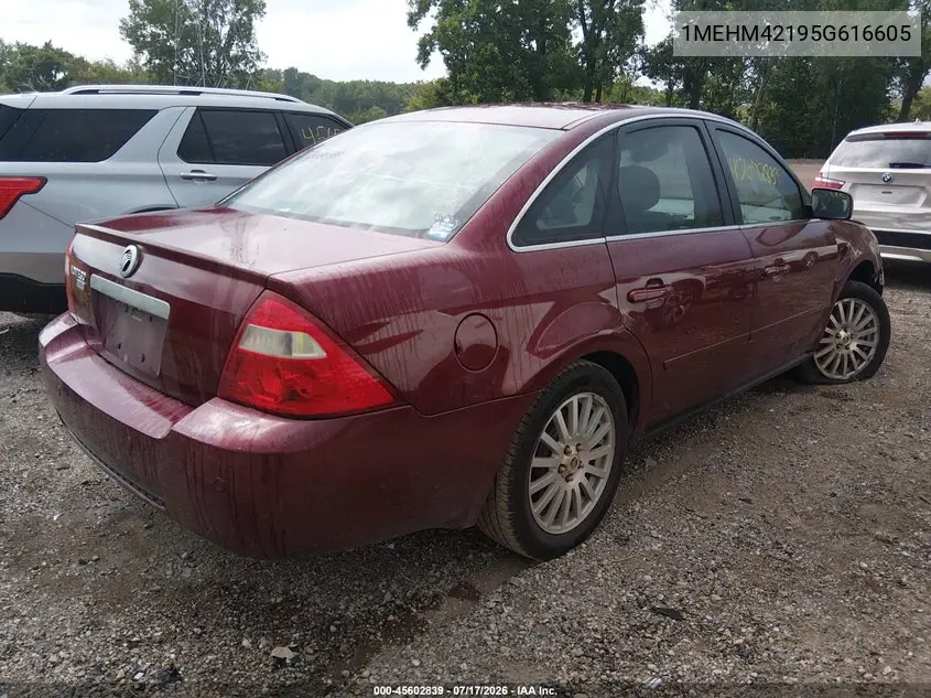 2005 Mercury Montego Premier VIN: 1MEHM42195G616605 Lot: 45602839