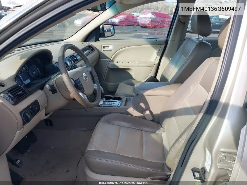 2006 Mercury Montego Luxury VIN: 1MEFM40136G609497 Lot: 43810275