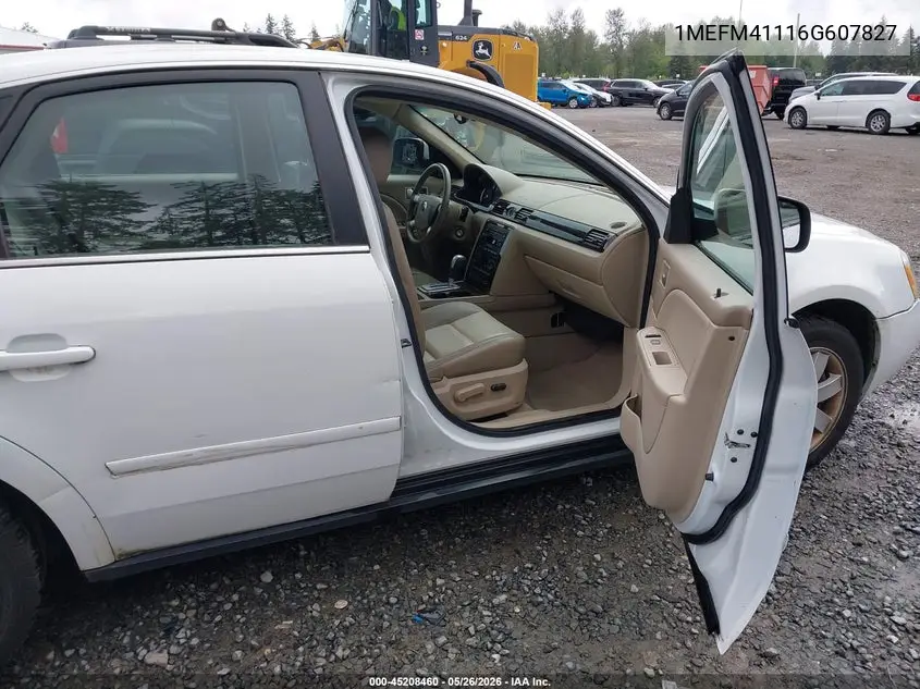 2006 Mercury Montego Luxury VIN: 1MEFM41116G607827 Lot: 45208460