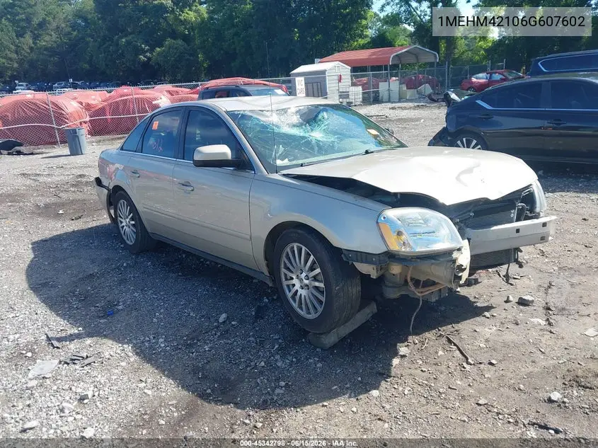 2006 Mercury Montego Premier VIN: 1MEHM42106G607602 Lot: 45342798
