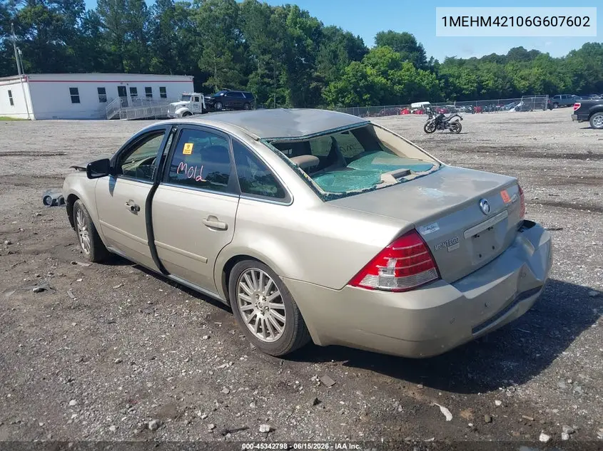 2006 Mercury Montego Premier VIN: 1MEHM42106G607602 Lot: 45342798