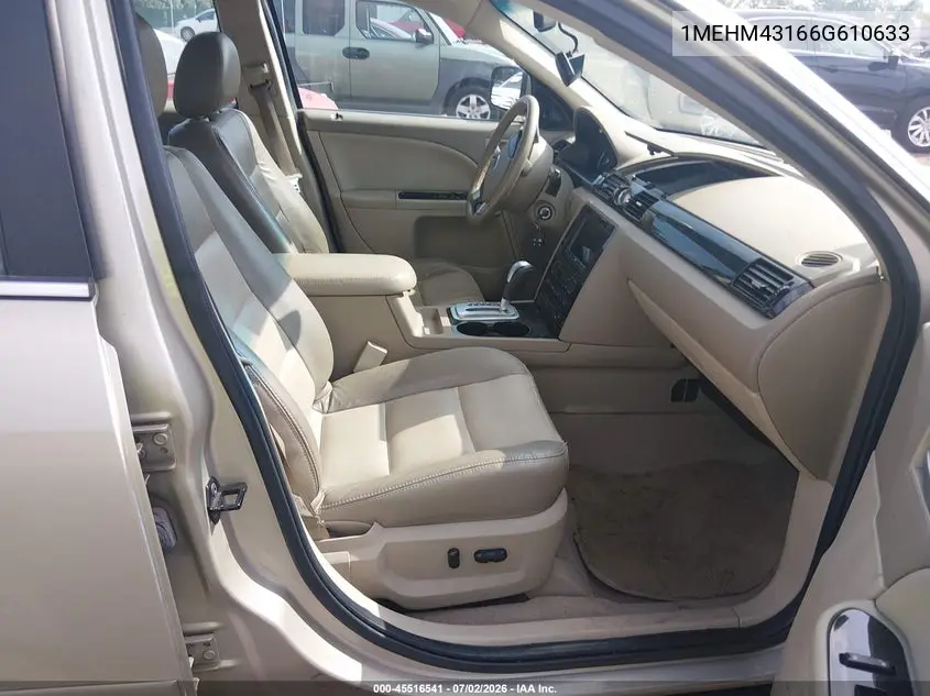 2006 Mercury Montego Premier VIN: 1MEHM43166G610633 Lot: 45516541