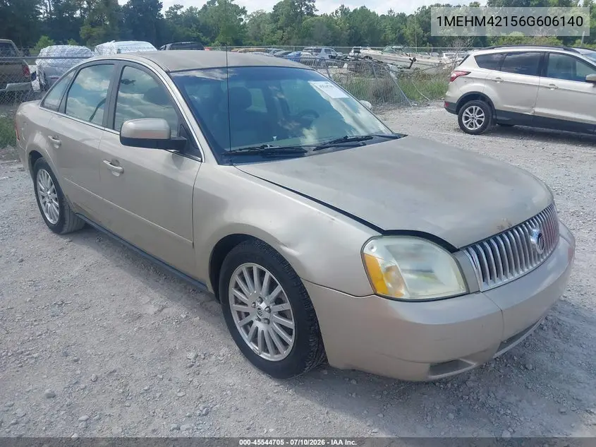 2006 Mercury Montego Premier VIN: 1MEHM42156G606140 Lot: 45544705