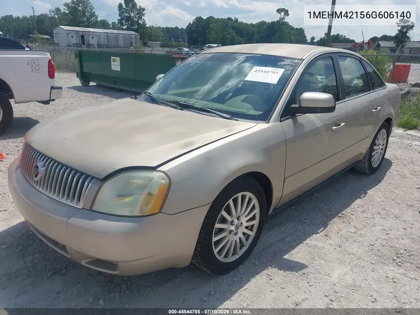 2006 Mercury Montego Premier VIN: 1MEHM42156G606140 Lot: 45544705
