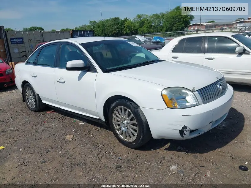 2007 Mercury Montego Premier VIN: 1MEHM42137G609703 Lot: 45020072