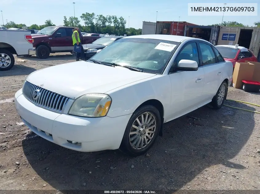 2007 Mercury Montego Premier VIN: 1MEHM42137G609703 Lot: 45020072