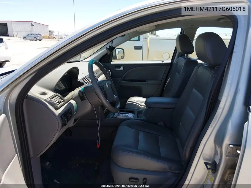 2007 Mercury Montego Premier VIN: 1MEHM42117G605018 Lot: 45387622